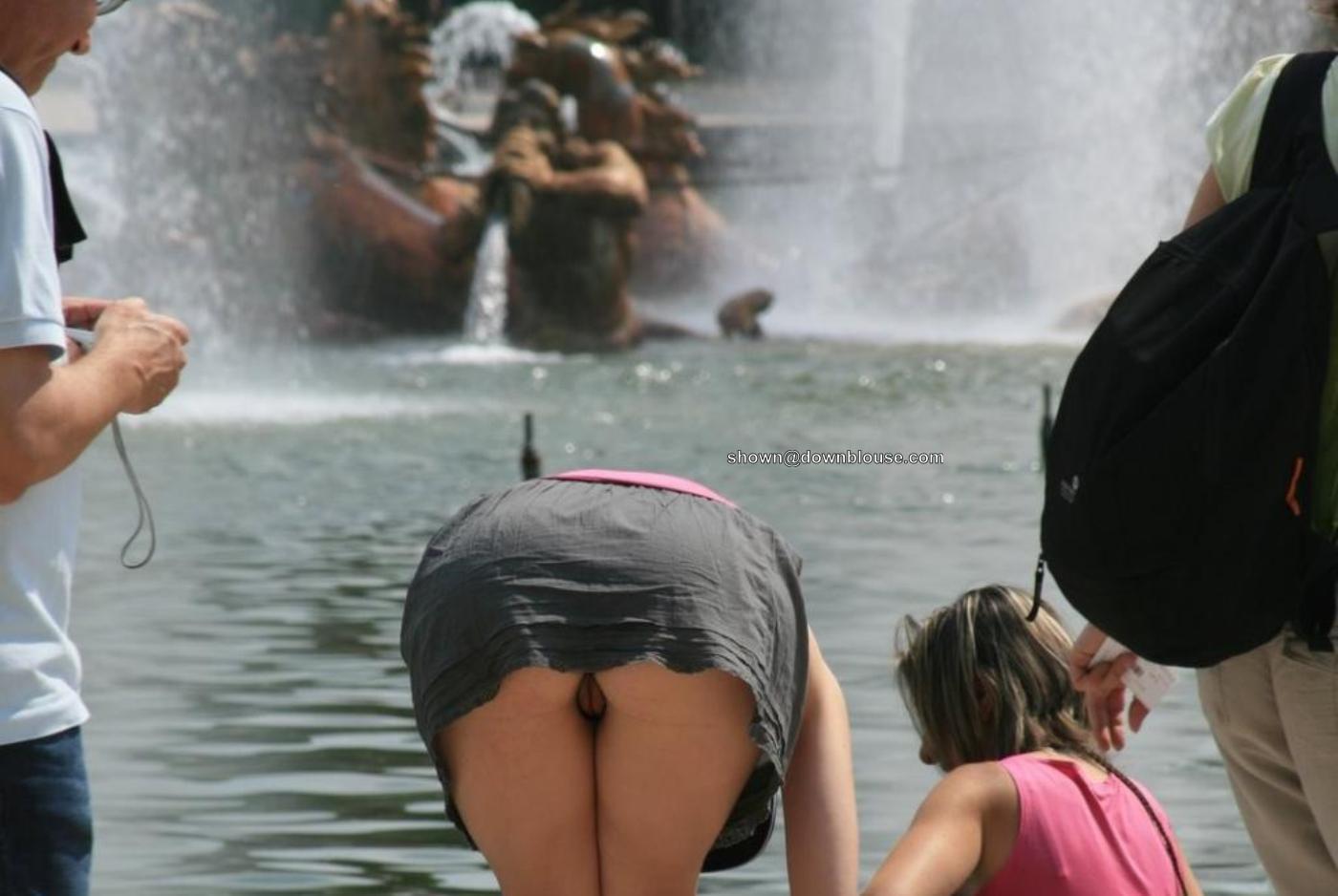 Trevi-s fountain and pussy slip upskirt from our OFF TOPIC AREA Candid boob fails and wardrobe malfunction!